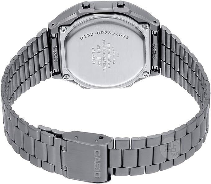 CASIO A168WGG-1BDF back