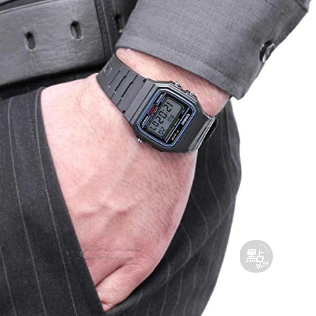 Casio Standard Micro-Light Black Watch F-91W-1DG