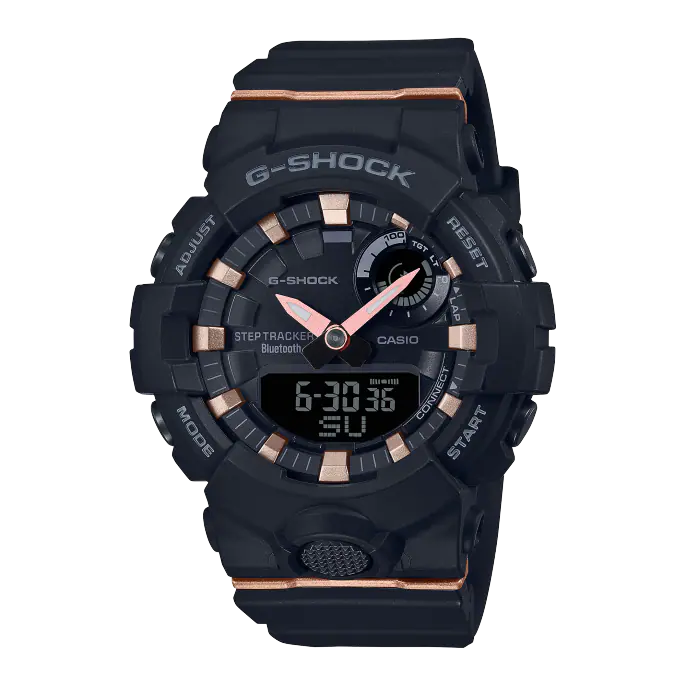 CASIO G-SHOCK Ladies' S-Series G-Squad Connected Black Resin Watch #GMA-B800-1ADR