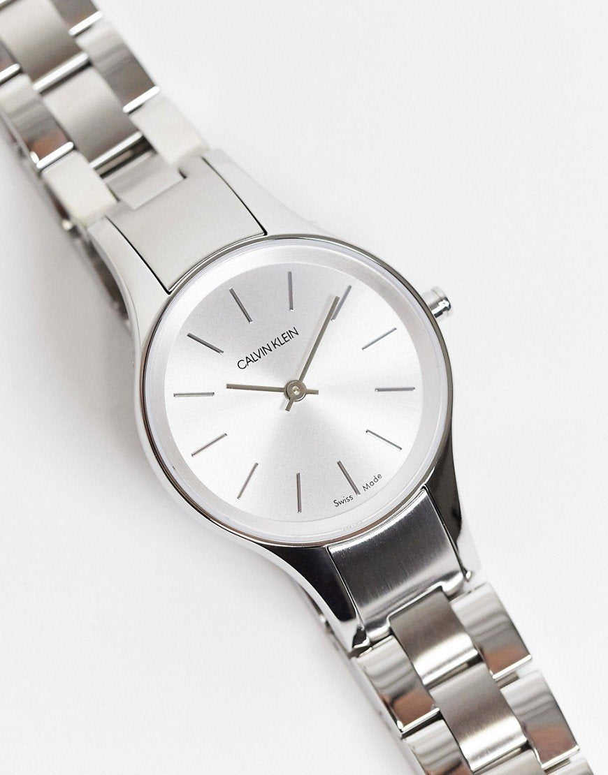 New Calvin Klein Simplicity Steel Women's Watch -Silver K4323185