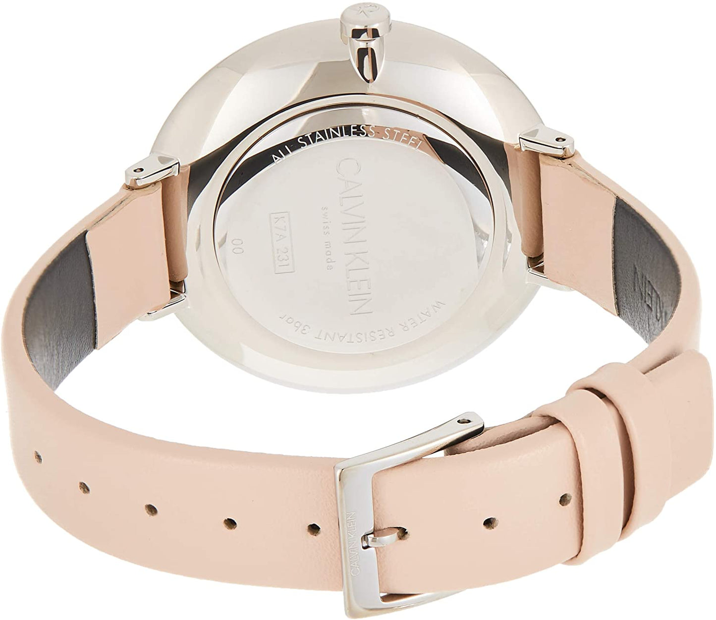 NEW Calvin Klein Rise Leather Ladies Watches - Pink K7A231XH 全新 Calvin Klein Rise 皮革女士手錶 - 粉色 K7A231XH