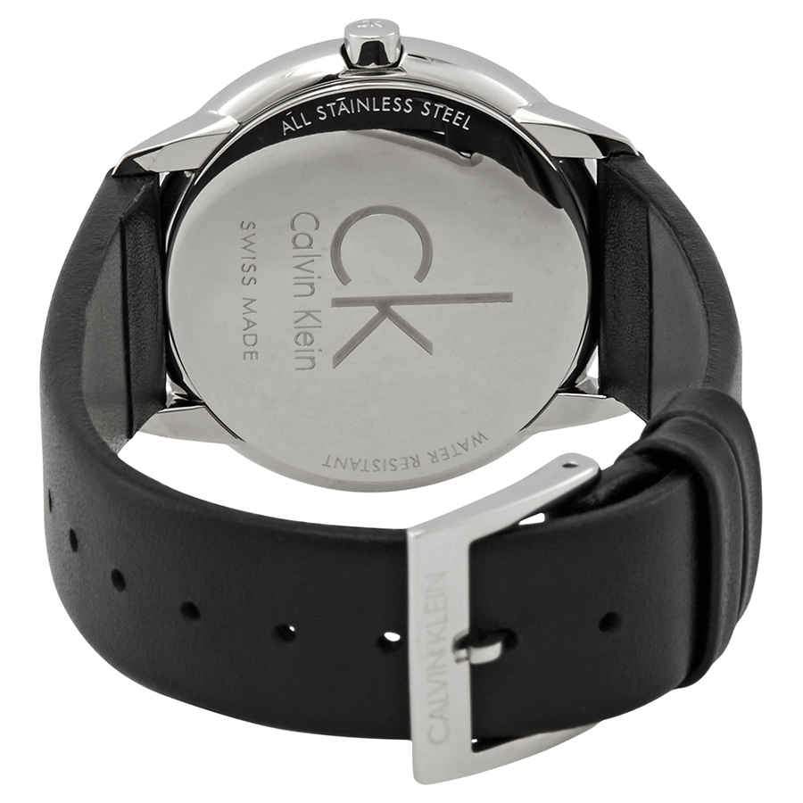 NEW Calvin Klein Minimal Leather Ladies Watches - Black K3M221CY 全新 Calvin Klein Minimal皮革女士手錶 - 黑色 K3M221CY