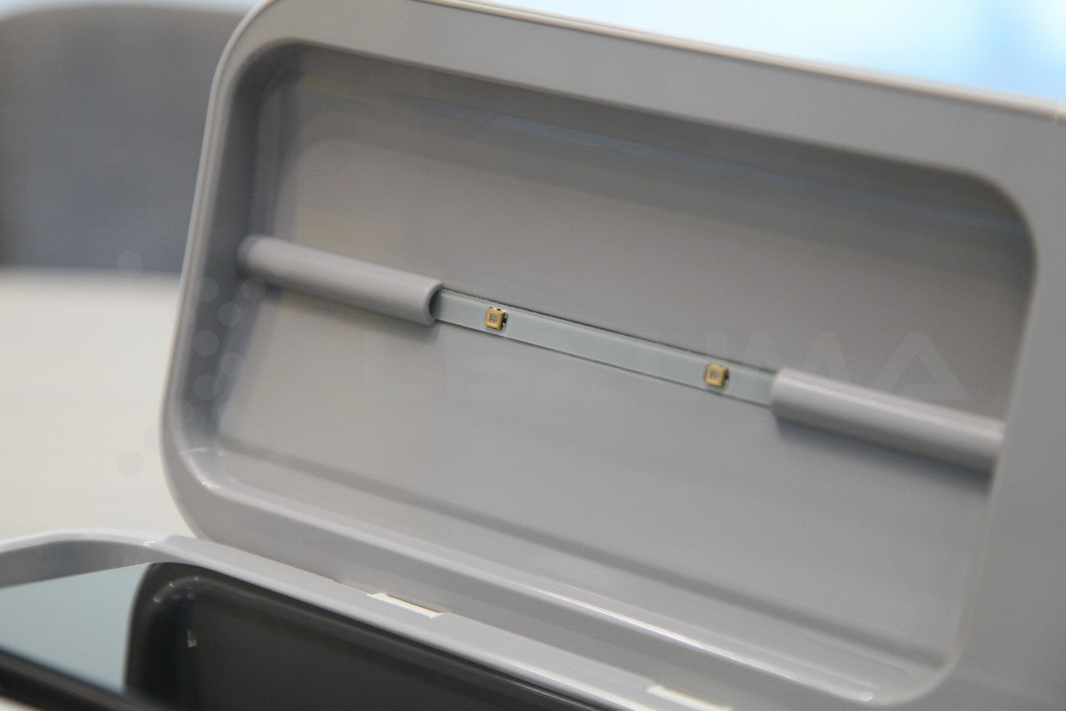 Dimbuyshop Lexuma XGerm Pro LED UV Light Sanitizer for phone disinfection smartphone UV紫外線 消毒器 殺菌 滅菌 細菌 消毒 電話消毒 藏菌量 消毒噴霧 手機消毒盒 手機消毒器 手機如何消毒 手機紫外綫消毒器 流線型設計 capacity