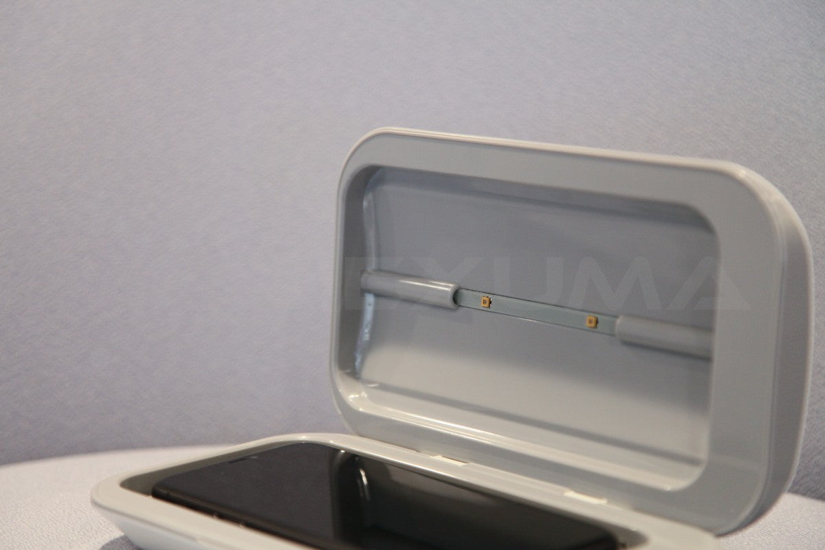 Dimbuyshop Lexuma XGerm Pro LED UV Light Sanitizer for phone disinfection smartphone UV紫外線 消毒器 殺菌 滅菌 細菌 消毒 電話消毒 藏菌量 消毒噴霧 手機消毒盒 手機消毒器 手機如何消毒 手機紫外綫消毒器 流線型設計 電話清潔