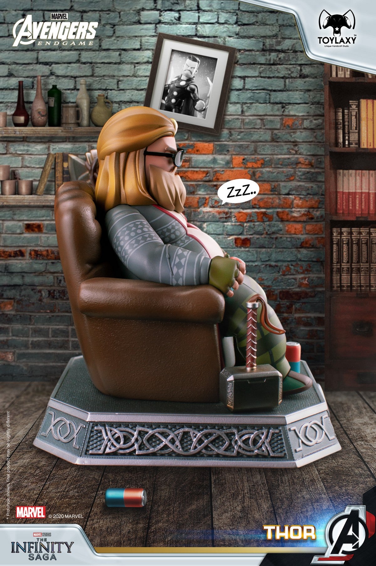 漫威復仇者聯盟:雷神索爾--胖索爾特別版正版模型手辦人偶玩具終局之戰版 Marvel's Avengers: Bro Thor Official Figure Toy left