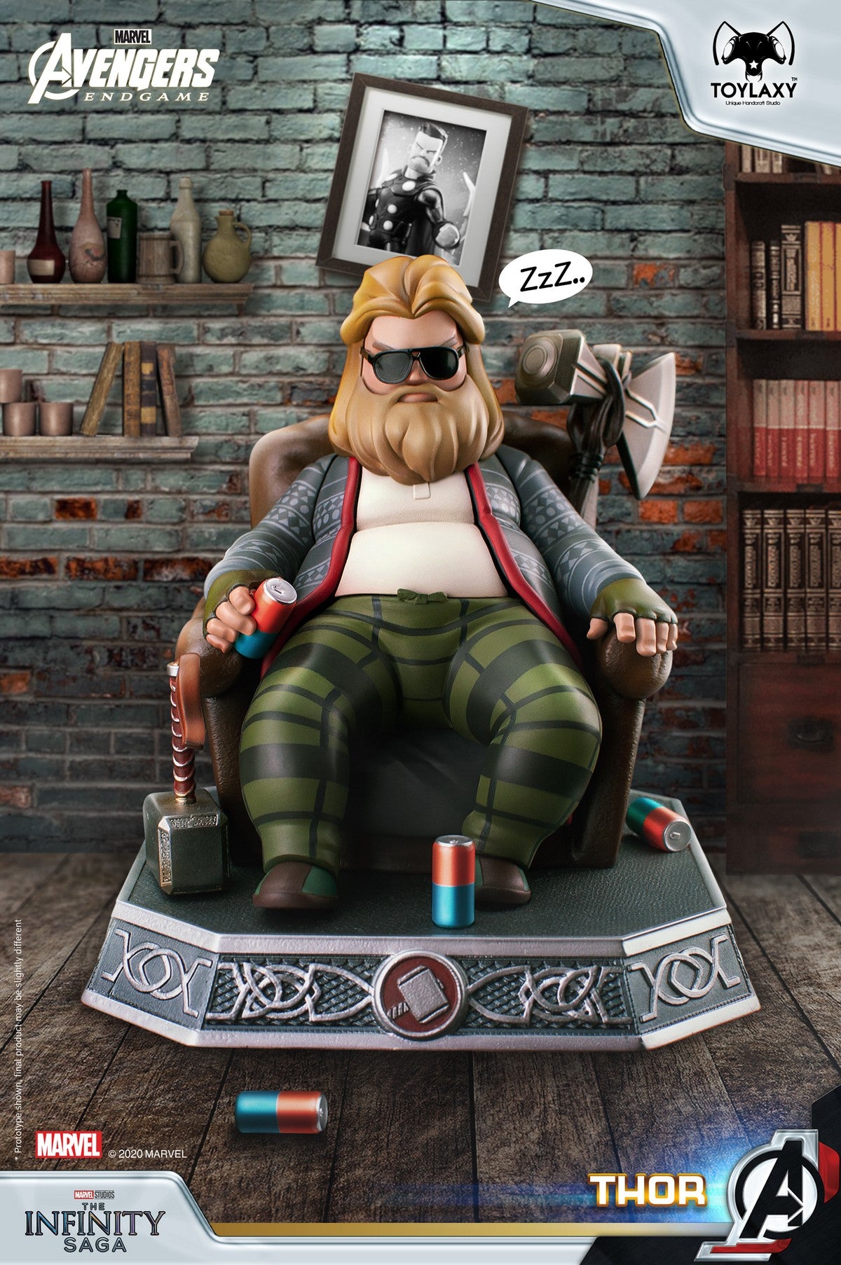 漫威復仇者聯盟:雷神索爾--胖索爾特別版正版模型手辦人偶玩具終局之戰版 Marvel's Avengers: Bro Thor Official Figure Toy mini