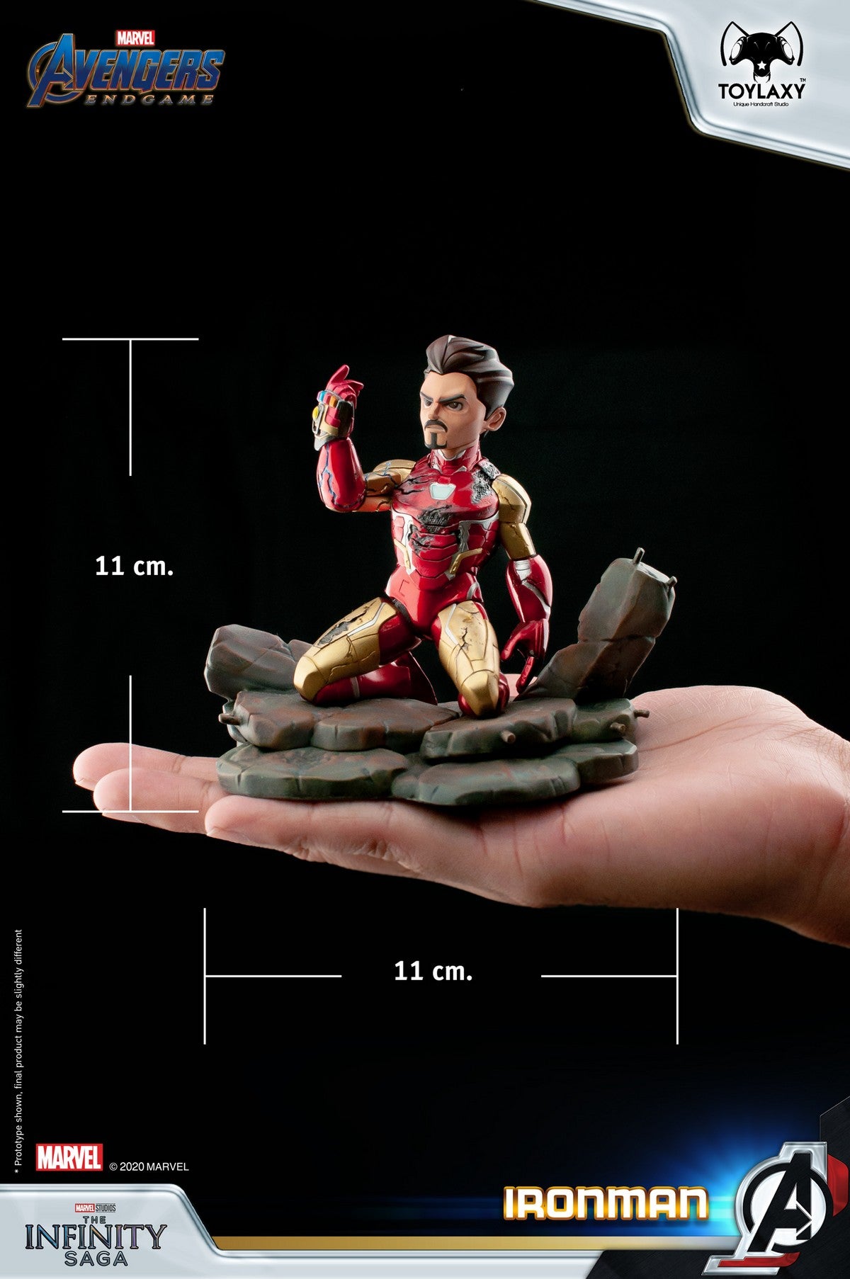 漫威復仇者聯盟:鐵甲奇俠正版模型手辦人偶玩具 Marvel's Avengers: Iron Man figure toy  size