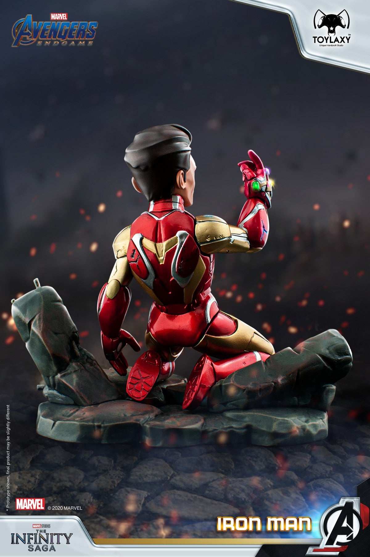 漫威復仇者聯盟:鐵甲奇俠正版模型手辦人偶玩具 Marvel's Avengers: Iron Man figure toy  back