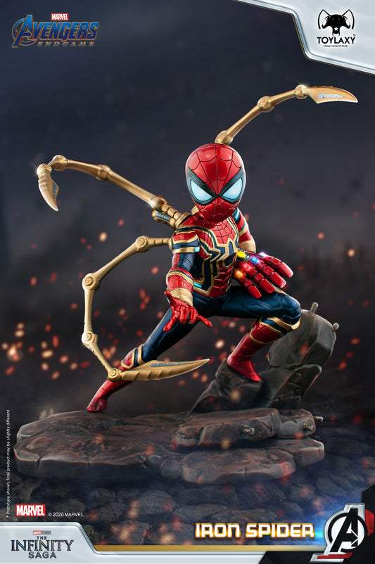 漫威復仇者聯盟:蜘蛛俠--鐵甲蜘蛛特別版正版模型手辦人偶玩具終局之戰版 Marvel's Avengers: Iron Spider Spider Man Official Figure Toy power in endgame long