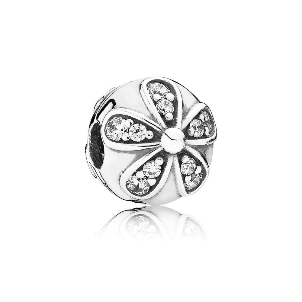 Pandora dazzling daisies clip charm #791493CZ