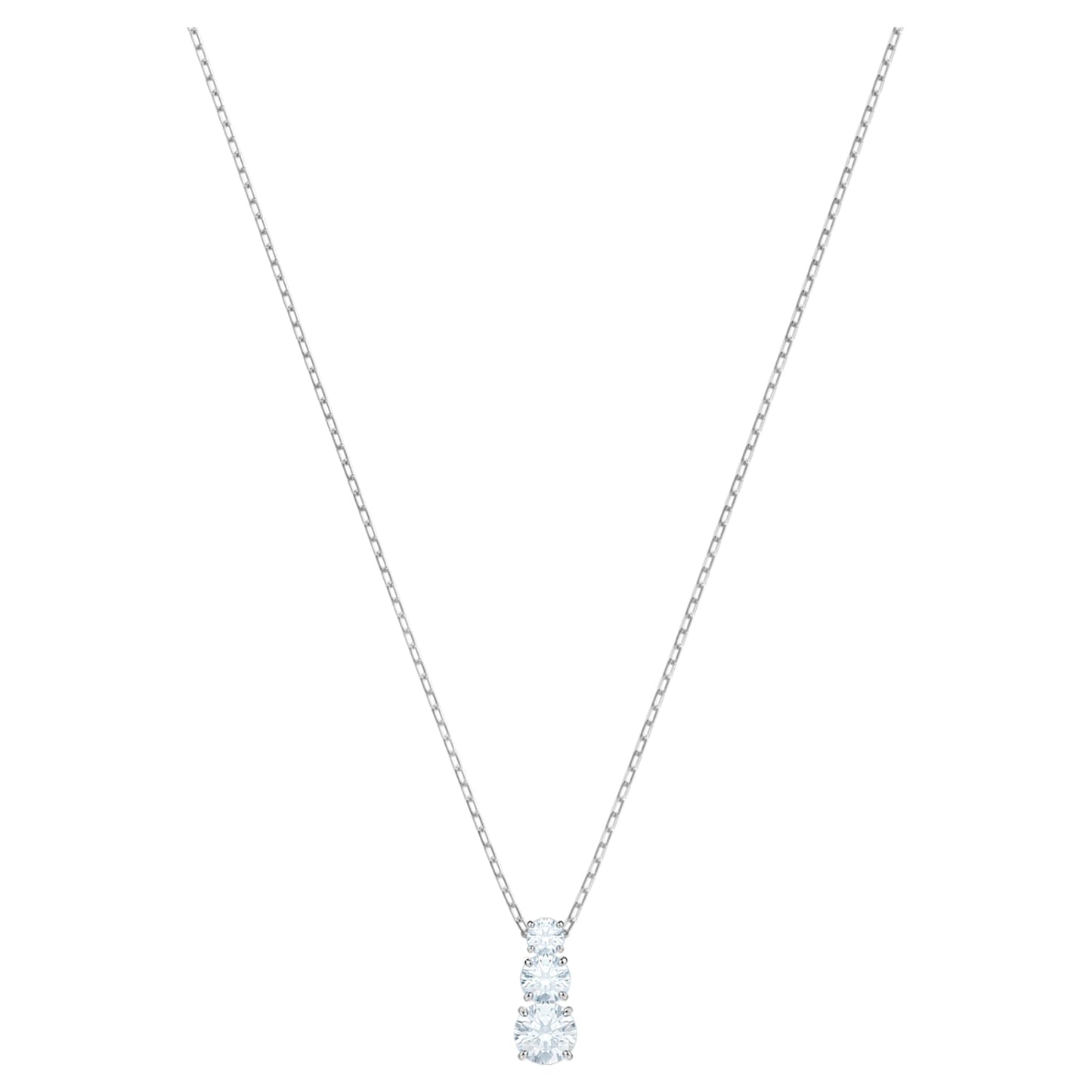 SWAROVSKI Attract Trilogy Round pendant - White #5414970