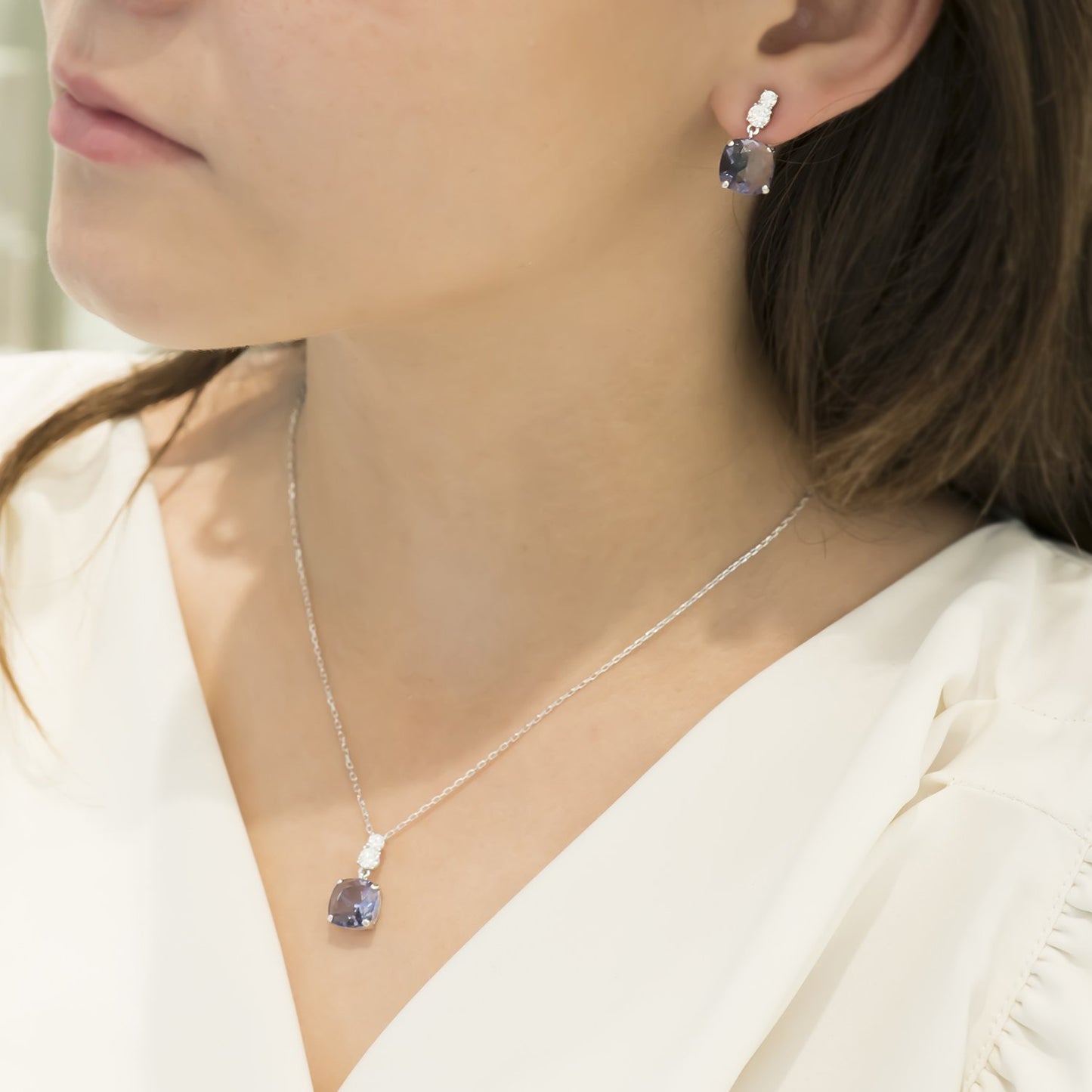 SWAROVSKI Women's Vintage Set Rhodium Plated #5416515
