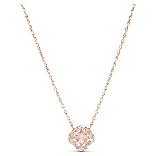 施華洛世奇Sparkling Dance 粉紅三葉草鍍玫瑰金項鏈 SWAROVSKI Sparkling Dance Clover Necklace #5514488 Women Jewellery Rewards for yourself Gifts for love and friends
