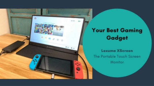 Lexuma XScreen portable monitor 1080 full HD blog post best gaming gadget for PS4 Switch Xbox One banner