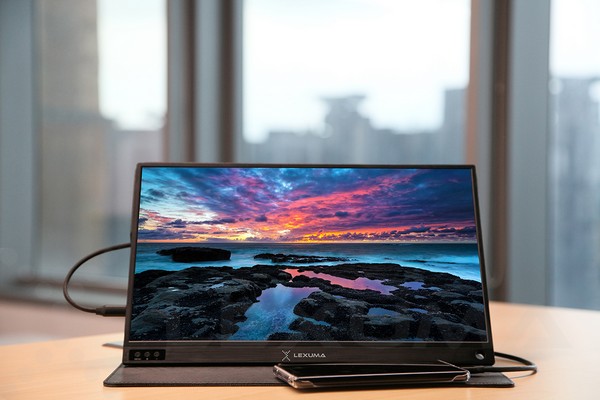 Lexuma portable monitor best portable screen 2020 slim monitor for gaming Type-c connection