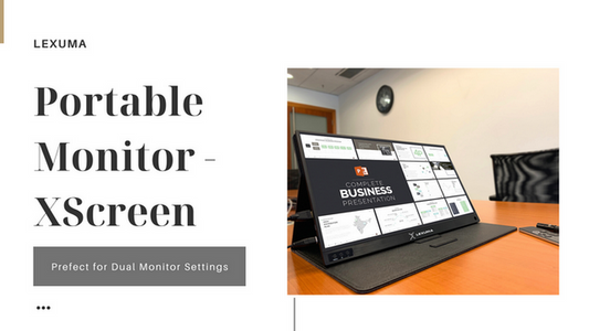 Lexuma XScreen portable monitor 1080 full HD blog post better choice for dual monitor settings banner