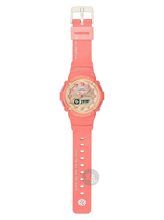 CASIO BABY-G Aqua Planet Pink and White Watch #BGA-280AQ-4ADR
