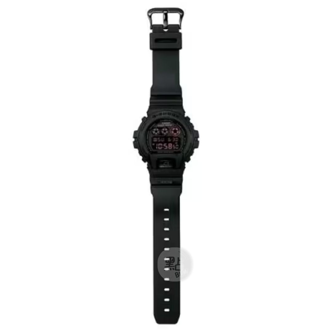 Casio-DW-6900MS-1DR with strap