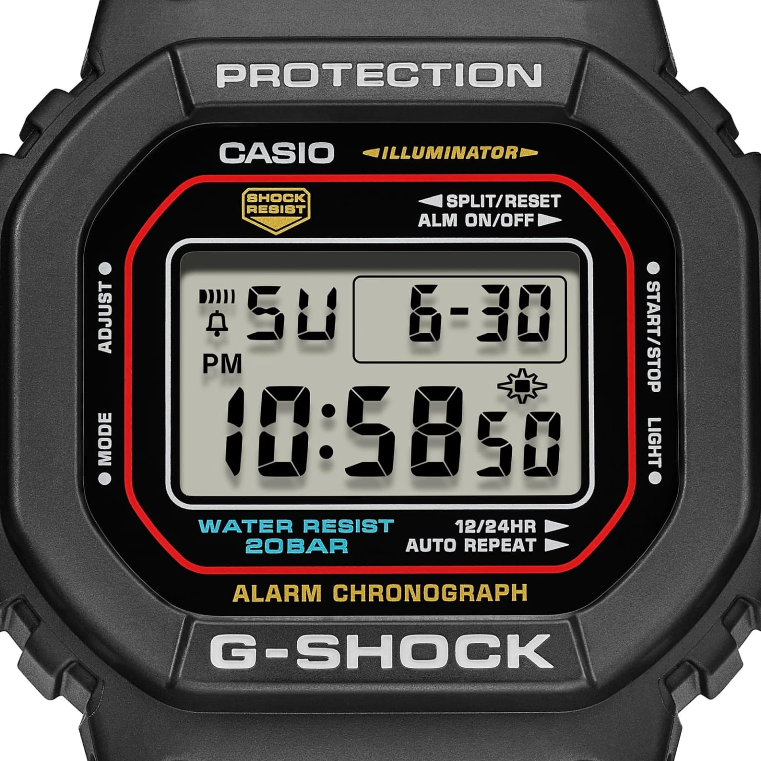 卡西歐 DW-5600RL-1DR - 錶底蓋