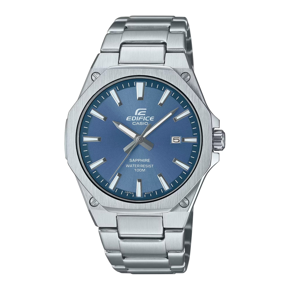 Casio Edifice 藍色錶面藍寶石水晶不鏽鋼纖薄手錶 EFR-S108D-2AVUEF - main product photo
