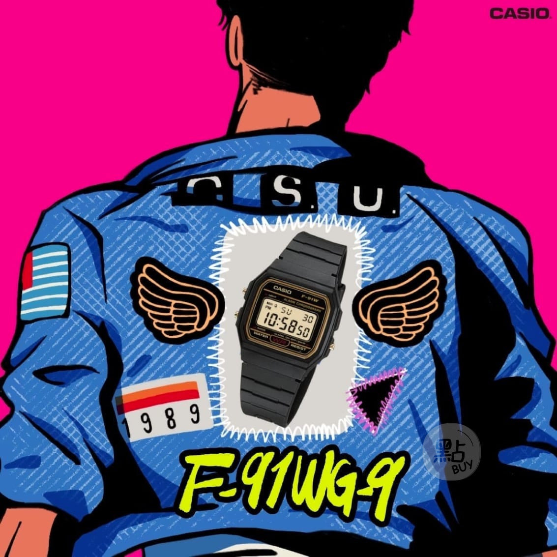 卡西歐 F-91WG-9QDF - 其他角度
