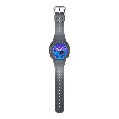 卡西歐 GA-2100FLS-8A2DR - 錶帶特寫