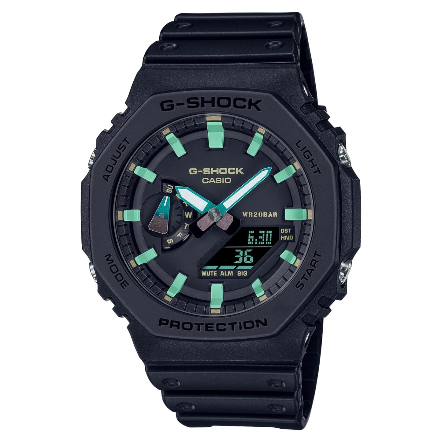 卡西歐 GA-2100RC-1ADR - 錶底蓋
