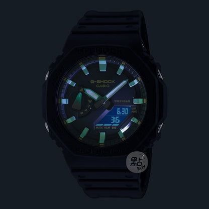 卡西歐 GA-2100RC-1ADR - 側面照