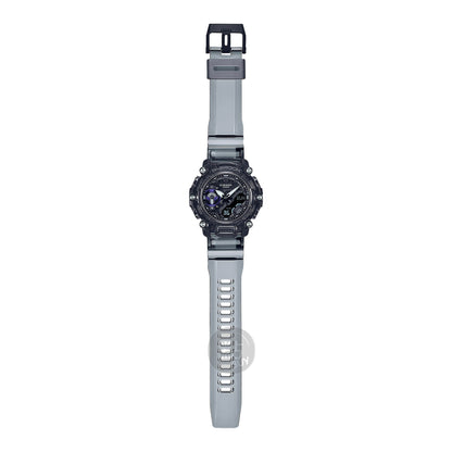 CASIO GA-2200SKL-8AER G-Shock 樹脂錶帶 200米防水 - 煙灰色樹脂錶帶，完整側面圖