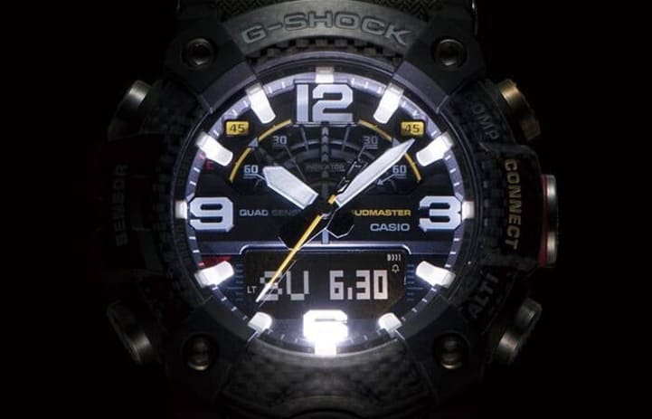 CASIO GG-B100-1A3DR G-Shock 樹脂錶帶 200米防水 - 微光環境下錶面背光顯示