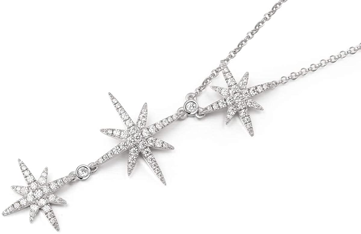 APM Triple Météorites Adjustable Necklace - Silver #AC3350OX