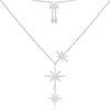 APM Triple Météorites Adjustable Necklace -Silver #AC3350OX