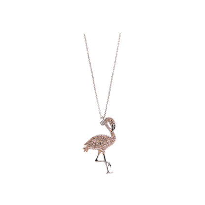 APM Flamingo Adjustable Necklace - Silver #AC3922XORW
