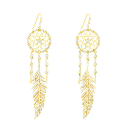 APM AE10785OXY dream catcher earing main front view