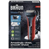 Braun Bron WF2S (Red) -Men's Water Sensing Electric Knife