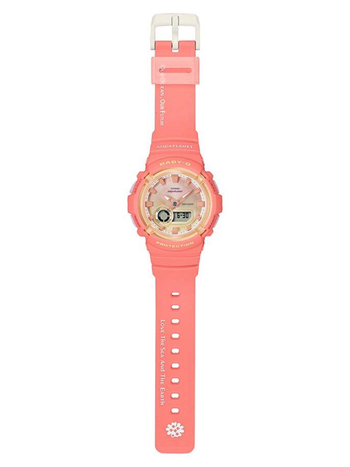 CASIO BABY-G Aqua Planet Pink and White Watch #BGA-280AQ-4ADR