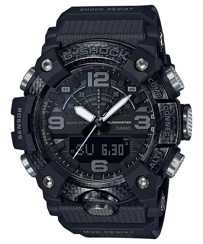 CASIO G-SHOCK Mudmaster Watch with Carbon Core Guard Black Resin Band #GG-B100-1BDR