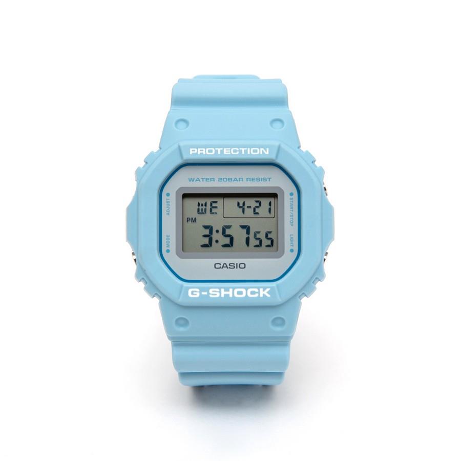 CASIO G-SHOCK Resin Band Digital Watch for Women - Light Blue #DW-5600SC-2DR