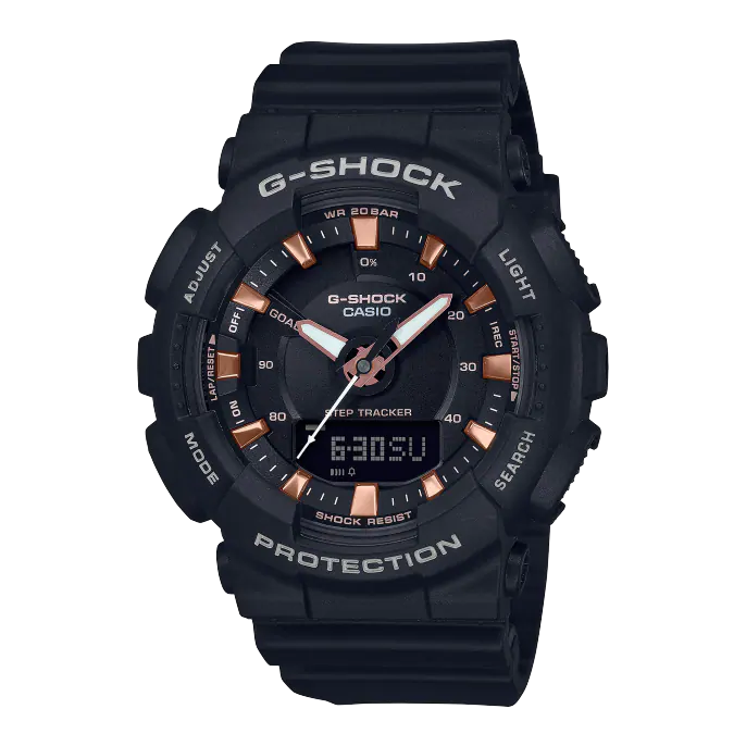 CASIO G-SHOCK S-Series Analog-Digital Black Dial Women's Watch #GMA-S130PA-1ADR