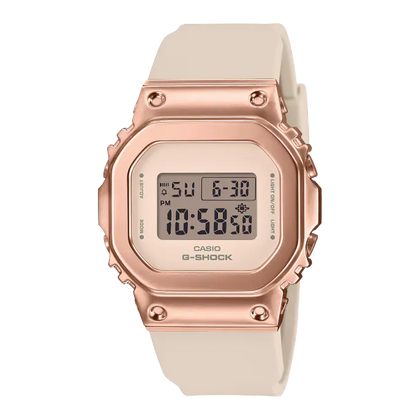 CASIO G-SHOCK for Women Digital Pink Gold Dial Women's Watch #GM-S5600PG-4DR