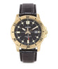 CASIO Men's Enticer Gold Tone Leather Band Black Dial Casual Analog Sporty Watch #MTP-VD01GL-1EVUDF