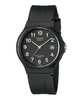 CASIO Unisex Black Resin Quartz Watch with Black Dial #MW-59-1BVDF