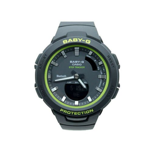 CASIO Womens Analogue-Digital Quartz Watch with Resin Strap #BSA-B100SC-1AER