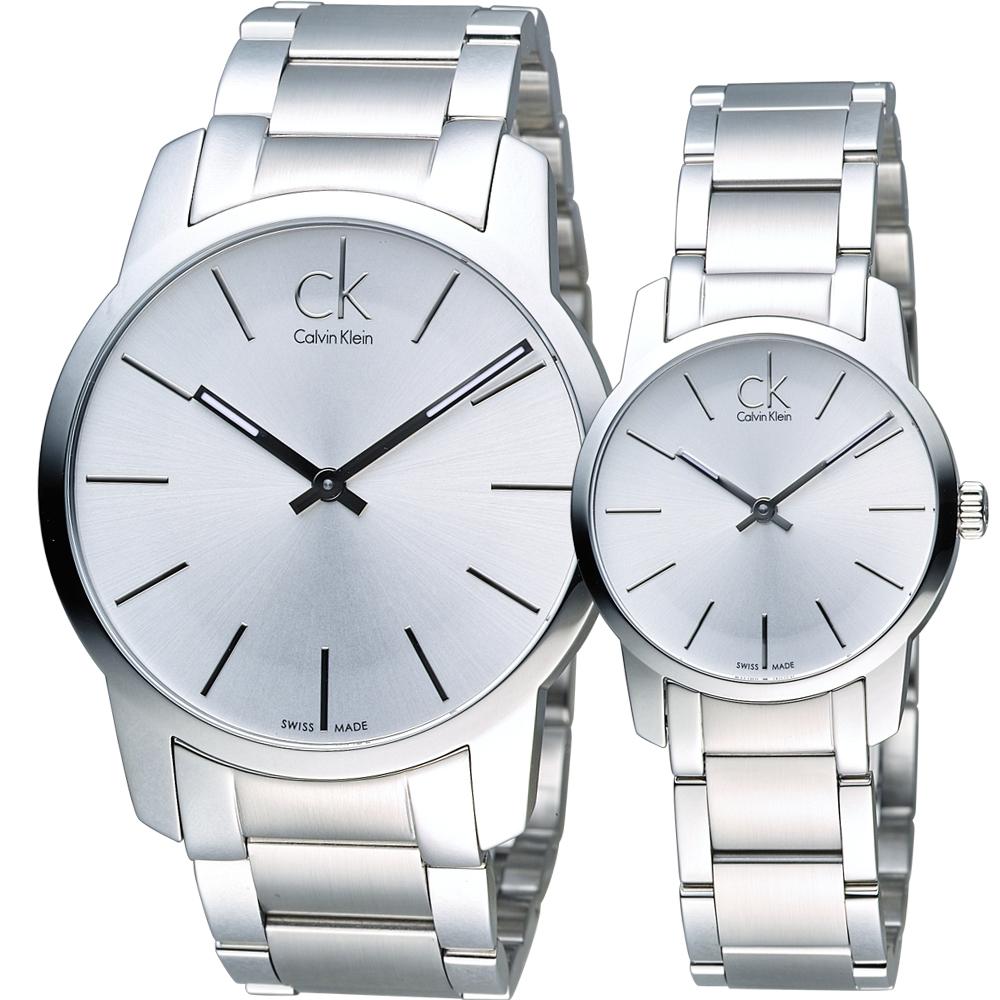 NEW Calvin Klein City Stainless Steel Ladies Watches - Silver K2G23126 全新 Calvin Klein City 不銹鋼女士手錶 - 銀色 K2G23126