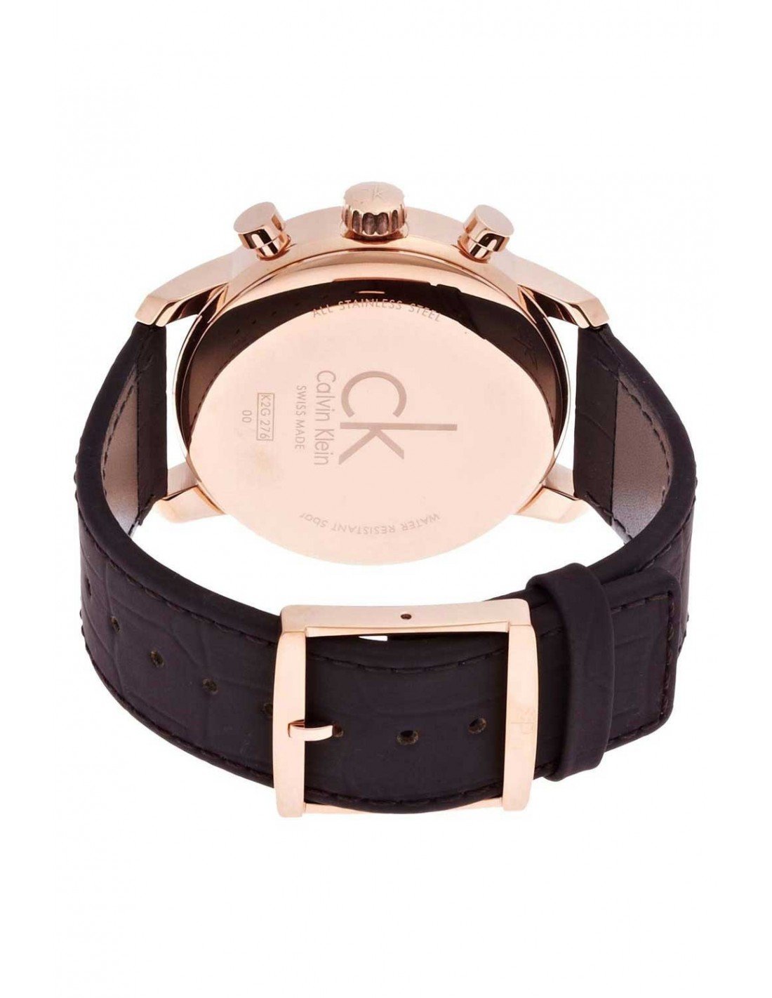 NEW Calvin Klein City Leather Mens Watches - Brown K2G276G3 全新 Calvin Klein City 皮革男士手錶 - 棕色 K2G276G3