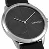 NEW Calvin Klein Minimal Leather Mens Watches - Black Dial K3M211C3 耐磨藍寶石水晶