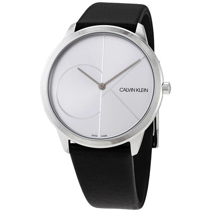 NEW Calvin Klein Minimal Leather Mens Watches - Black K3M211CY 全新 Calvin Klein MINIMAL皮革男士手錶 - 黑色 K3M211CY