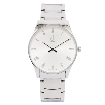 NEW Calvin Klein Classic Fabric Strap Mens Watches - Silver K4D2114Z 全新 Calvin Klein Classic 男士手錶 - 銀色 K4D2114Z