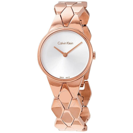 NEW Calvin Klein Snake Steel Ladies Watches - Rose K6E23646 全新 Calvin Klein 蛇形鋼女士手錶 - 玫瑰色 K6E23646