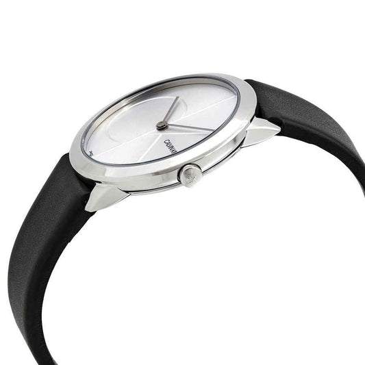 NEW Calvin Klein Minimal Leather Ladies Watches - Black K3M221CY 全新 Calvin Klein Minimal皮革女士手錶 - 黑色 K3M221CY